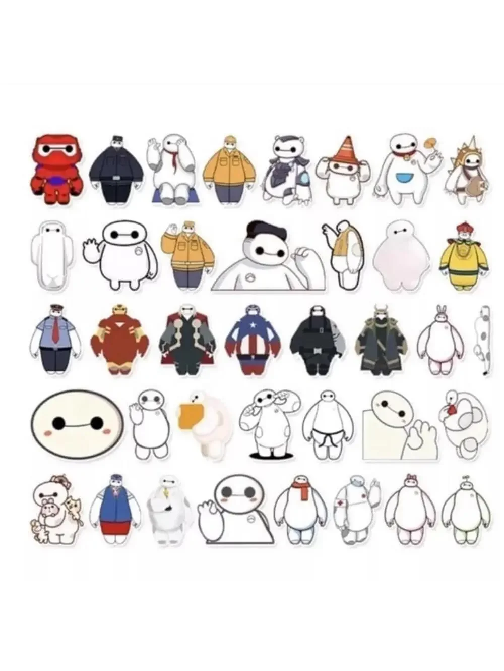 Baymax Big Hero 6 Stickers, 50 pc, Disney Decals
